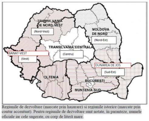 REGIONALIZAREA: Posibilele regiuni şi denumirile lor
